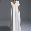 Ženska MAXI duga haljina 21476 bijela
