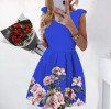 Ženska haljina sa cvijećem 2699 plava