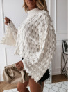 Ženski džemper s voluminoznim rukavima 00695