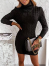 Ženska pletena haljina 001167 crna