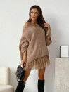 Ženski široki džemper K00960