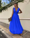 Ženska haljina s tilom 22164 plava