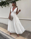 Ženska haljina s tilom 22164 bijela