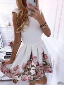 Ženska haljina s cvijećem 2699