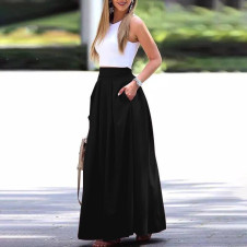 Ženska duga suknja 5002 crna