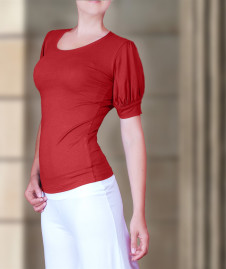 Ženska bluza s voluminoznim rukavima 46201