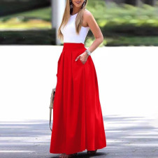 Ženska duga suknja 5002 crvena