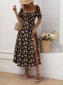 Ženska haljina s cvjetnim motivima Z6044