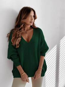 Ženski džemper s efektnim leđima K87130