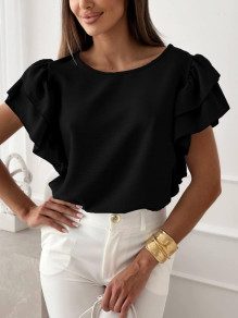 Ženska bluza s efektnim rukavima K63371