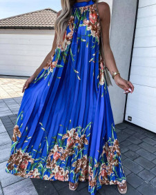 Ženska duga haljina sa cvjetnim uzorkom FG1425