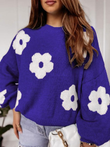 Ženski cvjetni džemper K88288