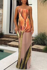 Ženska haljina s printom H46595