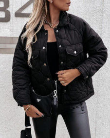 Ženska efektna jakna s džepovima J9112
