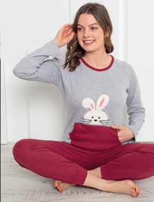 Ženska pidžama s printom F4202