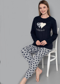 Ženska pidžama s printom F4203 