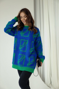 Ženski efektni džemper BS0277