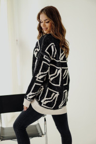 Ženski efektni džemper BS0277
