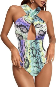 Ženski kupaći kostim s printom K69503