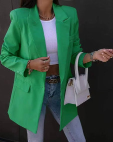 Ženski elegantni sako s podstavom 6320 zeleni