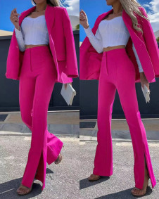 Ženski komplet sako i hlače 6429 pink