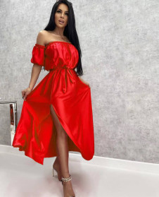 Ženska atraktivna haljina 8532 crvena